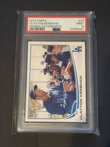 Autógrafos de firma Topps Image Variation 2013 Clayton Kershaw PSA 9 #22 - Imagen 1 de 3