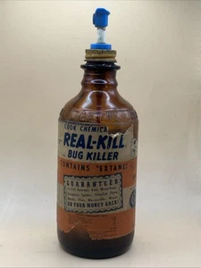 Raro De Colección Real Kill Cook Chemical Co. Botella con etiqueta de papel - Imagen 1 de 6