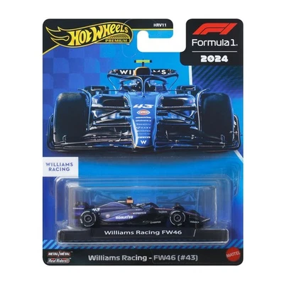 WILLIAMS F1 FW46 Colapinto 43 Modello Auto Formula 1 2024 1/64 8cm HW JBM20 - Immagine 1 di 4