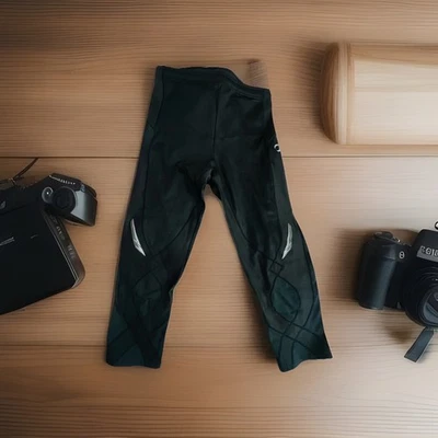 CW-X Black StabilyX Joint Support Compression Tights  (Sz: L) Core Knees Pre-own - Image 1 of 4