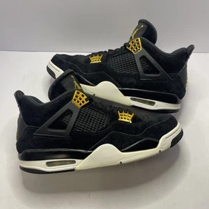 Nike Air Jordan 4 Retro Royalty Negro Metálico Dorado Para hombres Talla 11 308497-032 - Imagen 1 de 8