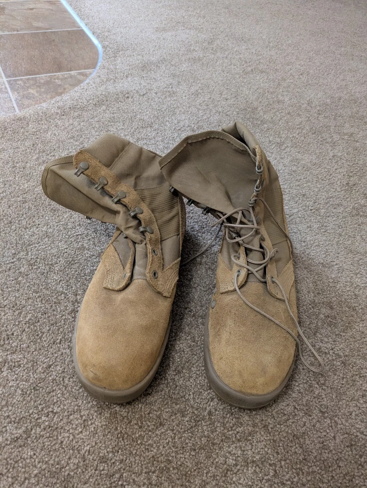 Mil-Spec SPE1C1-17-D-1004 Hot Weather Army Combat Boots Size 9 W Vibram Outsole - Изображение 1 из 4