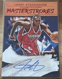 2022-23 JERRY STACKHOUSE /49 AUTO PANINI COURT KINGS MASTERSTROKES AUTOGRAPHS - Bild 1 von 2