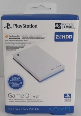 Seagate Game Drive for PlayStation Consoles 2 TB External USB 3.0 PS5 PS4 NEW! - Image 1 of 4
