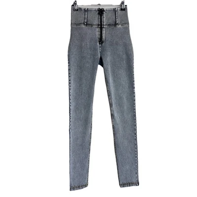 Freddy Pants Womens 2 XS Gray WR.UP Booty Shaping Skinny Jeggings Italy Jeans - Image 1 of 4