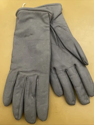 Luvas de couro cinza cashmere tamanho 6 1/2 novas/nunca usadas... quentes e tostadas - Imagem 1 de 4