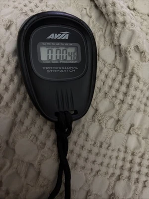 Avia Programmable Digital Stopwatch with Lanyard and Alarm Function, Black - Image 1 of 4