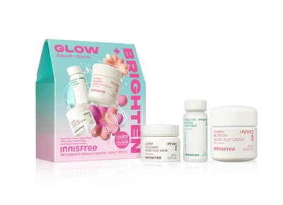 Kit de tónico facial, crema y mascarilla Innisfree Glow Brighten Foto 1 de 4