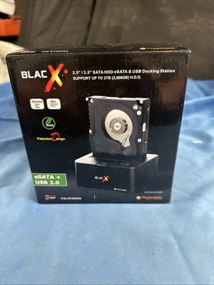 BlacX eSATA & USB 2.0 Hard Drive Docking Station ST0005U 2.5" & 3.5" SATA HDD - Image 1 of 4