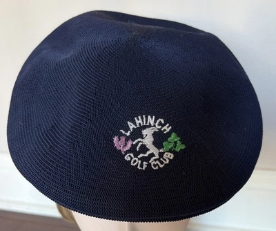 Lahinch Golf Club Flat Cap by KANGOL Ireland Navy Blue Large Embroidered Read** - Image 1 of 4
