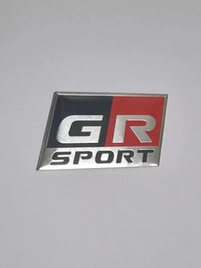 Aluminium GR GR SPORT EMBLEM METAL BADGE FOR CH R Yaris Rav4 Corolla Hillux - Picture 1 of 3