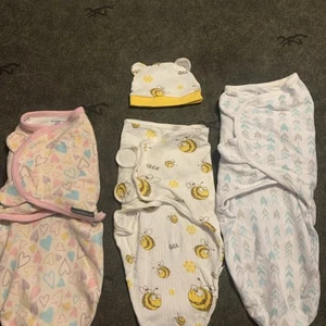 3er Set Swaddles eine Verdrahtungskappe 0-3 Monate Angebot #1455 - Bild 1 von 8