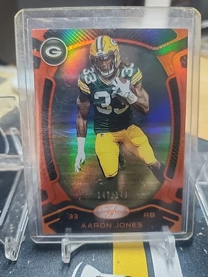 2021 PANINI CERTIFIED AARON JONES ORANGE FOIL 147/149 PACKERS VIKINGS - Image 1 of 3