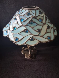 Spring Water Candle Lite Lamp Tiffany Style 10"  Discontinued Partylite A+ - Picture 1 of 9