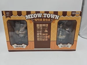 Tea Time Cats Scene Nyancho Bakery Clerk Customer Set Finished Figure #427297 - Picture 1 of 6