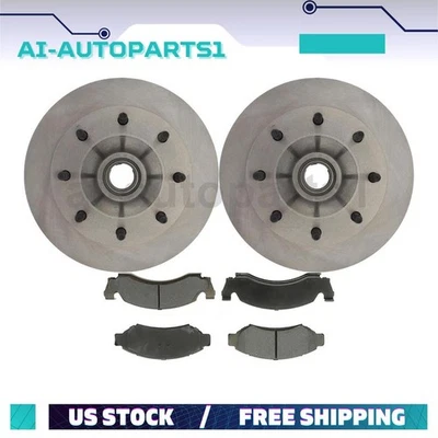 Juego de rotores de freno delanteros + pastillas de freno para Ford F-250 1980 1981 1982 1983 1984 1985 Foto 1 de 4
