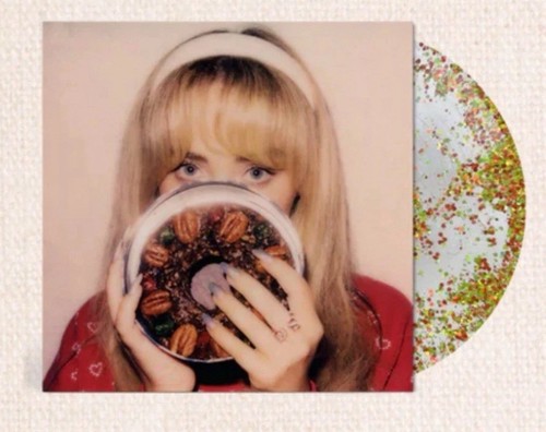 Sabrina Carpenter　Fruitcake　限定リキッドレコード SABRINA CARPENTER FRUITCAKE LIQUID FILLED GLITTER VINYL LP IN HAND