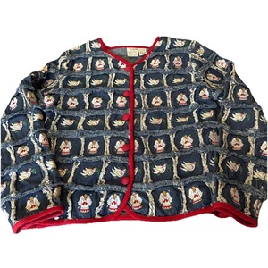 Bleu Bayou Casual Wear Christmas Jacket Size Small Angels Cottage Core - Picture 1 of 3