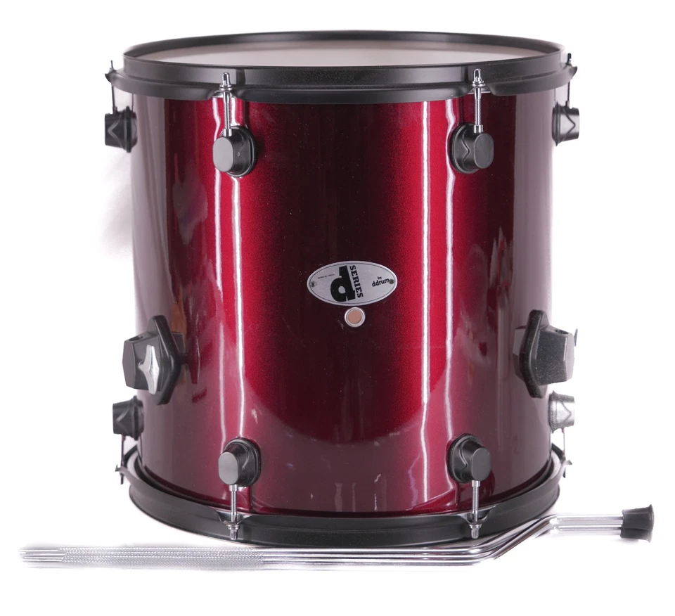 Serie d2 de ddrum 14" x 14" Floor Tom - Red Sparkle - Caja abierta - ENVÍO GRATUITO Foto 1 de 4