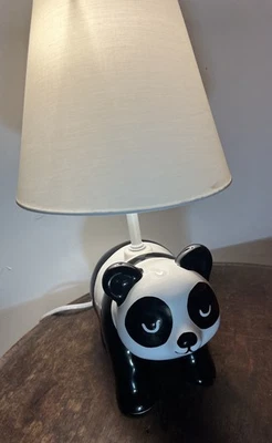 Panda Lamp with shade by Pillowfort for  Target , nursery lighting animal theme  - Image 1 of 4