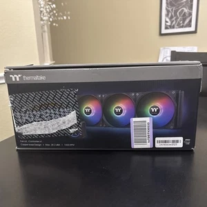 NIEPRZETESTOWANY: Chłodnica cieczy procesora Thermaltake TH360 AIO – synchronizacja ARGB, 360 mm 3x wentylatory PWM - Zdjęcie 1 z 12