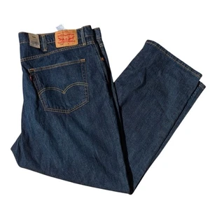 NWT Levi's 559 Jeans Straight Leg Dark Wash Blue Denim Men's 46X32 - Picture 1 of 6