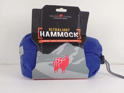 Grand Trunk Ultralight Travel Hammock Royal Blue Nylon Hiking Camping - Image 1 of 4