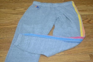 Aviator Nation Heather Grey Jogginghose Jogger Gr. Kleine 5 Seitenstreifen weich bequem - Bild 1 von 7