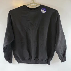 Vintage Mens XXL XtraXtraLarge Hanes Everfit Black Sweatshirt Deadstock Retro - Picture 1 of 7