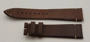 Authentic Zenith Dark Brown Oiled Leather watch Strap 2218-801 22/18 mm, 81+115 - Picture 1 of 2