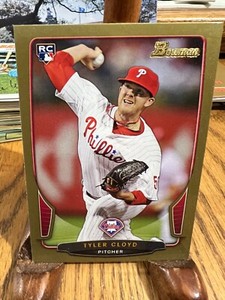 2013 Bowman Tyler Cloyd Gold Rookie Card #130 Philadelphia Phillies