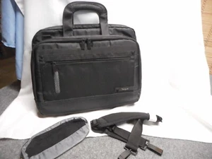 Targus ZipThru 14x17 Laptop Bag Carrying Case Corporate Traveler CheckPoint BLK - Afbeelding 1 van 13