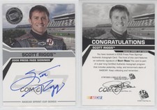 2008 Press Pass Press Pass Signings Silver /100 Scott Riggs Auto