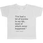 Inspirational Mark Twain Quote Children's / Kid's Cotton T-Shirts (Ts201777)