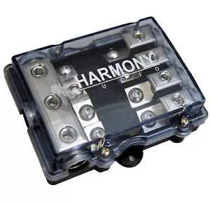 Harmony Audio HA-MIDIFD4 Car 4-Way Mini ANL MIDI Fused Distribution Block - New - Picture 1 of 5