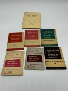 Definitions and Forumlae for Students Book Bundle - Vintage - Picture 1 of 11