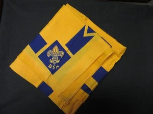 Yellow and Blue Full Square Neckerchief BM1 - Picture 1 of 1
