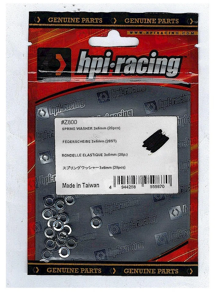 HPI Hobby Products Intl. Z800 Spring Washer 3x6mm (20) - Image 1 of 1