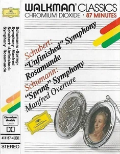 Schubert Schumann Unfinished Symphony Rosamunde Spring Symphony CASSETTE ALBUM - Picture 1 of 9