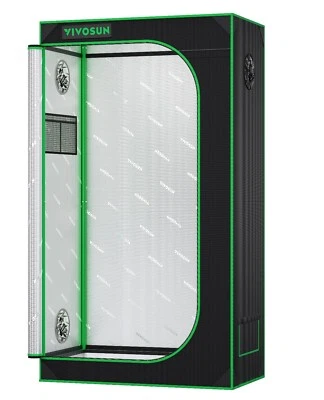 Tienda de cultivo interior VIVOSUN 36"x36"x72" 3'x3' no tóxica 100 % reflectante carga 100 lb Foto 1 de 4