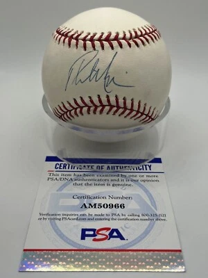 Phil Nevin Astros Tigers Padres Signed Autograph OMLB Baseball PSA DNA - Image 1 of 2