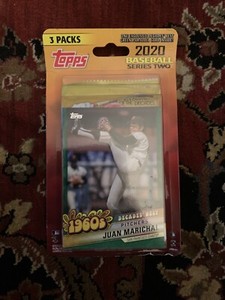 Topps 2020 Series 2 - 3 packs with a Decades Best Green Parallel New