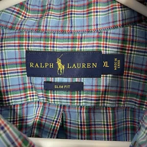 Mens Ralph Lauren Slim Fit Shirt Long Sleeve Button Down Size XL - Picture 1 of 7