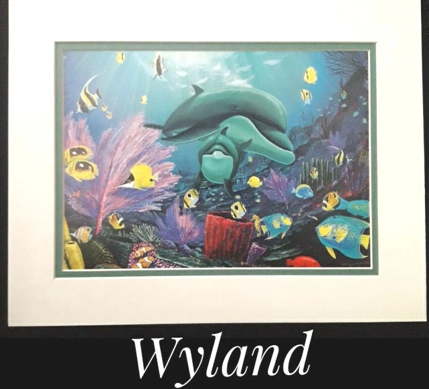 Wyland, 11" x 14" impressão de calendário de belas artes. Montado em núcleo de espuma sem ácido. NOVO! - Imagem 1 de 1