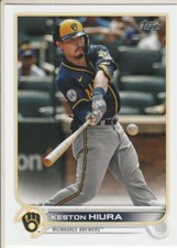 Keston Hiura (Milwaukee Brewers) 2022 Topps Series 1 MLB Card - Card Number 265