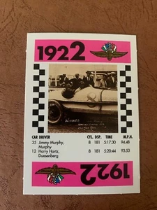 JIMMY MURPHY 1991 Indy 500 75th Anniversary Game Card - Picture 1 of 2