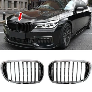For BMW G11 G12 7-Series Sedan All Chrome P Type Front Kidney Grille Grill 2018 - Picture 1 of 4