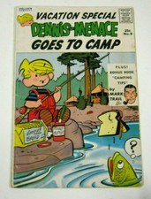 Dennis the Menace Goes to Camp # 9 (1962 Fawcett) VG/F 100 pgs. Vacation Special