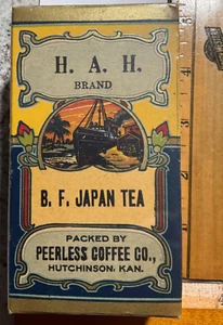 Peerless Coffee Co. B.F. Japan Tea Box Hutchinson, Kansas - Picture 1 of 6