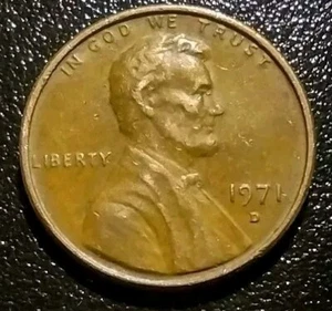 1971 D Lincoln Penny Rim Error Close AM - Picture 1 of 12